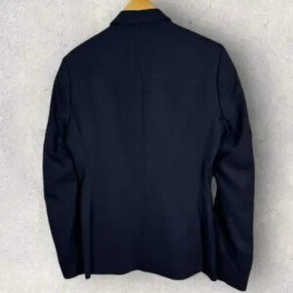 NWT Samsoe Wool Blend Navy Blue Blazer Jacket Mens US Size 38 European 48 Edger - Picture 4 of 13